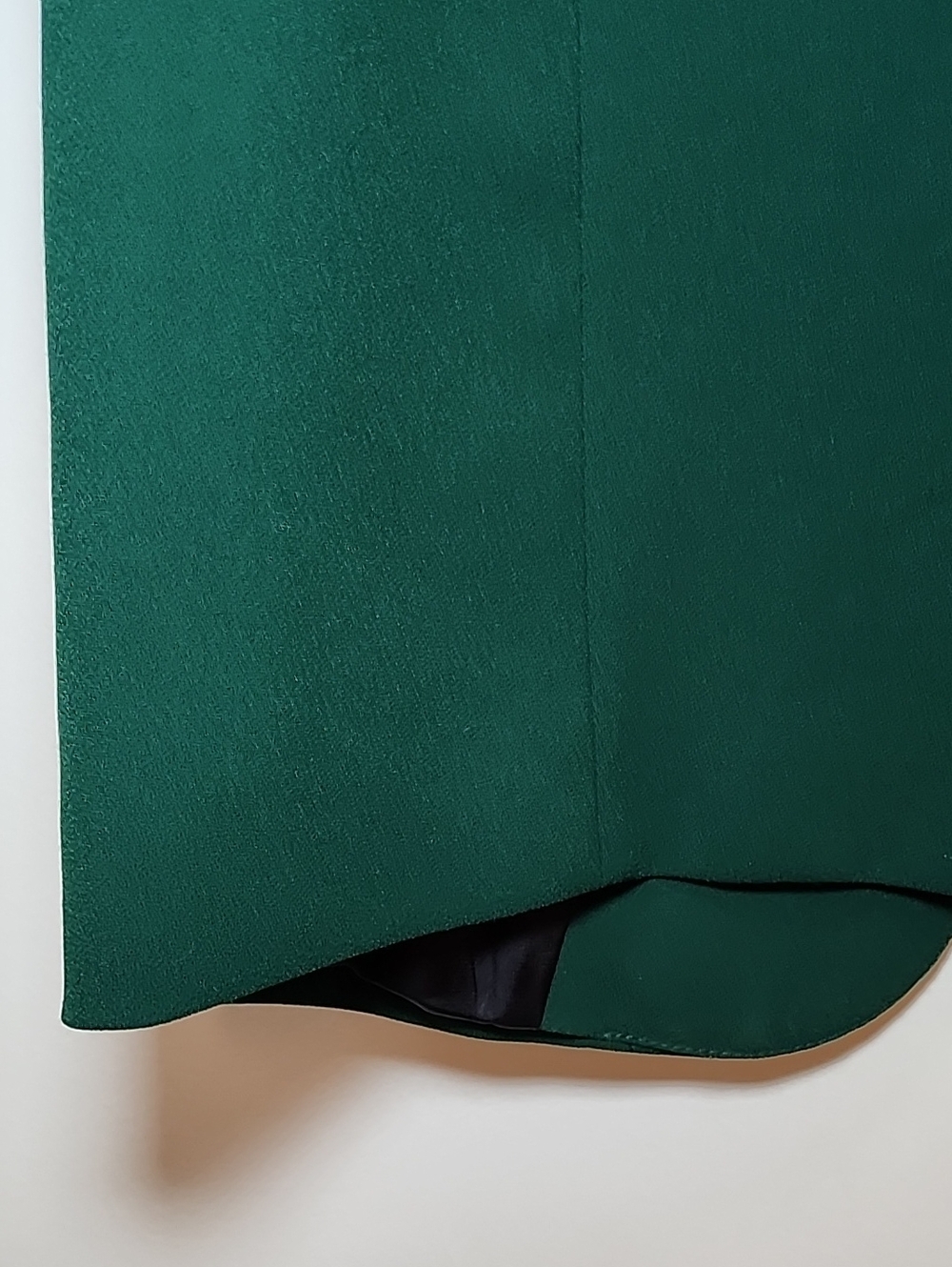 Zara Dark kelly green roll-up sleeve blazer open-front shawl collar front Sz M - Picture 13 of 16